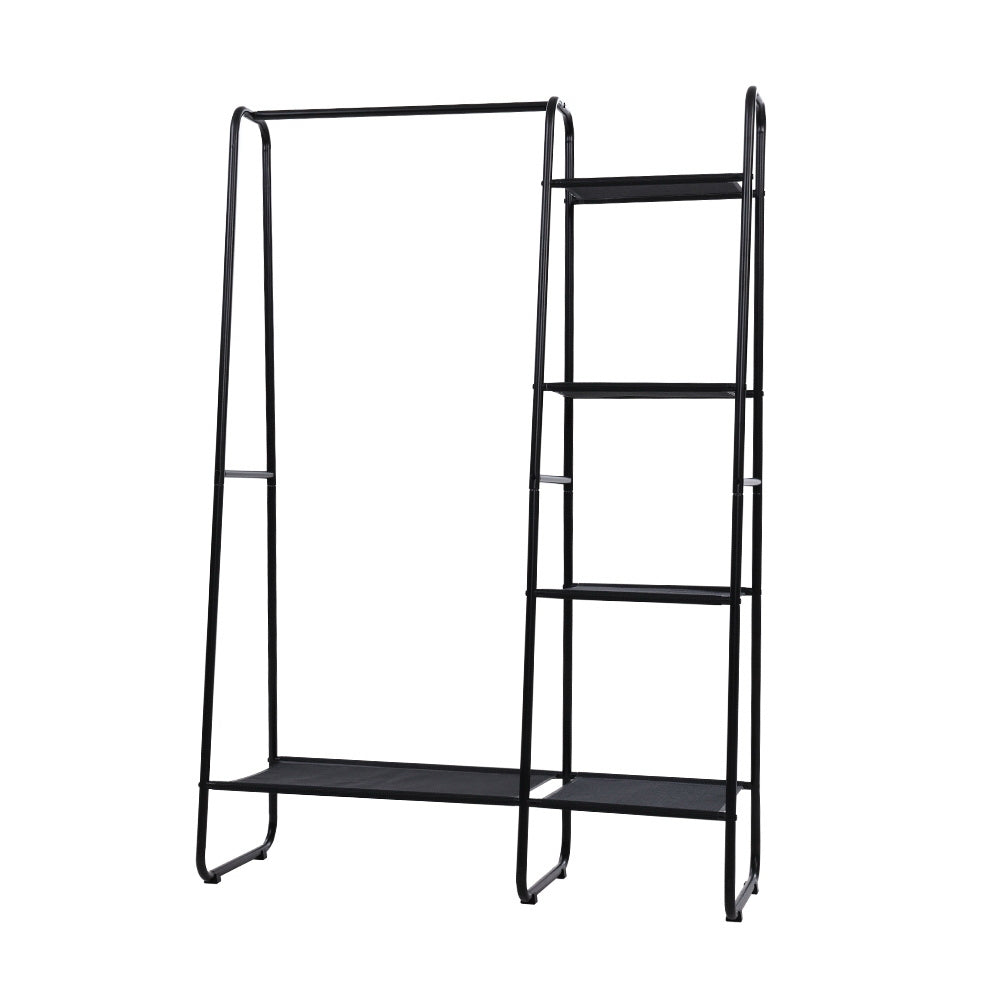 Artiss Wardrobe Clothes Rack Airer Coat Stand Closet 150cm DIY-CR-257M-BK