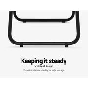 Artiss Wardrobe Clothes Rack Airer Coat Stand Closet 150cm DIY-CR-257M-BK