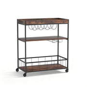 Artiss Kitchen Island Rolling Serving Cart DIY-KI-02-WAL