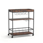 Artiss Kitchen Island Rolling Serving Cart DIY-KI-02-WAL