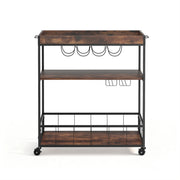 Artiss Kitchen Island Rolling Serving Cart DIY-KI-02-WAL