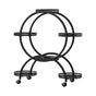 Artiss Plant Stand 6 Tier Metal Flower Pot Rack Wheels DIY-PS-ROUND-6T-BK