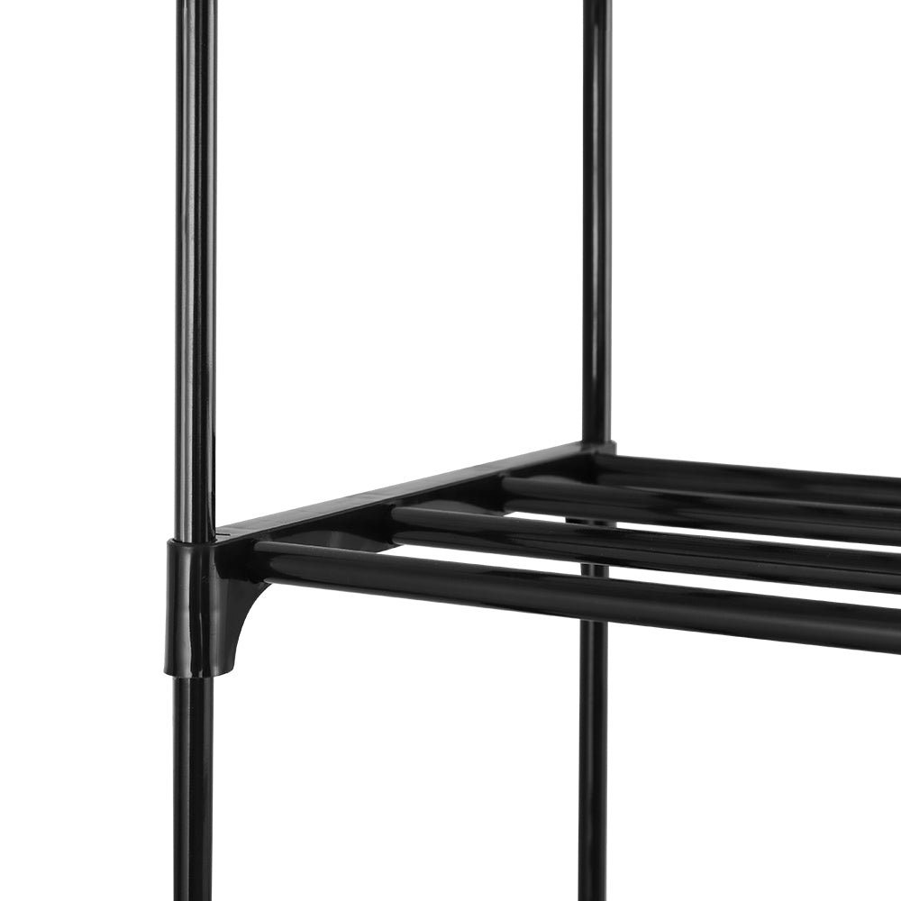 Artiss Shoe Rack DIY Stackable 10-tier Black Dunn DIY-SHOE-10T-BK