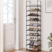 Artiss Shoe Rack DIY Stackable 10-tier Black Dunn DIY-SHOE-10T-BK