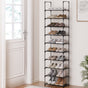Artiss Shoe Rack DIY Stackable 10-tier Black Dunn DIY-SHOE-10T-BK