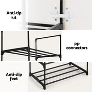 Artiss Shoe Rack DIY Stackable 10-tier Black Dunn DIY-SHOE-10T-BK