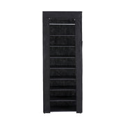 Artiss Shoe Rack Cabinet Removable Cover 10 tier Black DIY-SHOE-10T-COV-BK