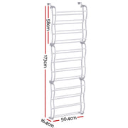 Artiss Shoe Rack Hanging Over Door Organiser 24 Pairs Eric DIY-SHOE-12T-WH