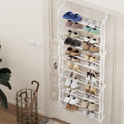 Artiss Shoe Rack Hanging Over Door Organiser 24 Pairs Eric DIY-SHOE-12T-WH