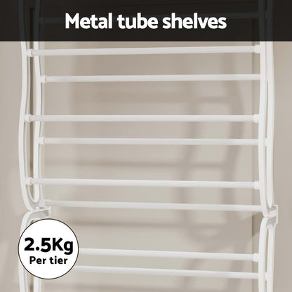 Artiss Shoe Rack Hanging Over Door Organiser 24 Pairs Eric DIY-SHOE-12T-WH