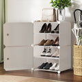 Artiss Shoe Rack DIY Set of 2 Storage Cube Stackable White DIY-SHOE-2-WH