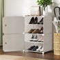 Artiss Shoe Rack DIY Set of 2 Storage Cube Stackable White DIY-SHOE-2-WH