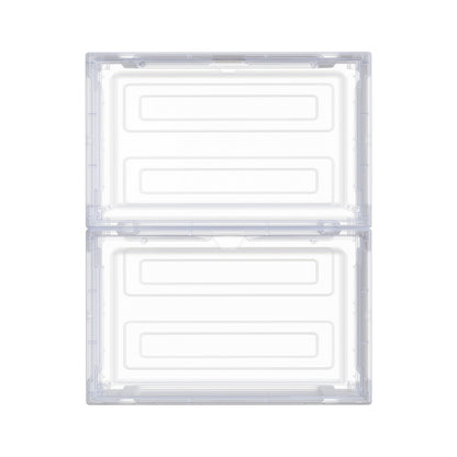 Artiss Shoe Box Rack DIY Set of 2 Stackable Magnetic Door DIY-SHOE-BOX-MG-2-WH