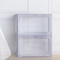 Artiss Shoe Box Rack DIY Set of 2 Stackable Magnetic Door DIY-SHOE-BOX-MG-2-WH