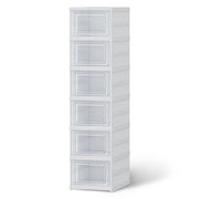 Artiss Foldable Shoe Rack Organizer 6 Tier Storage Shelf Hallway DIY-SHOE-FOLD01-WH