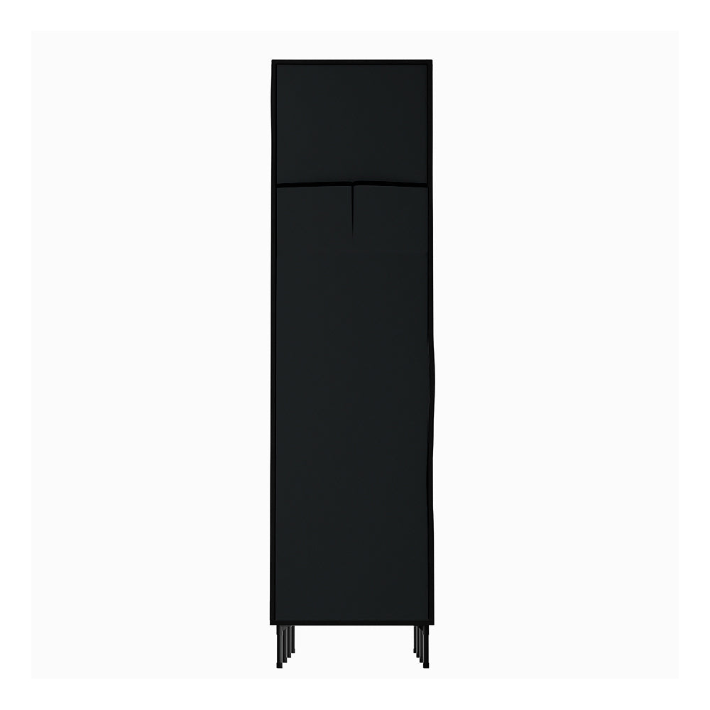 Artiss Large Portable Clothes Closet Wardrobe with Shelf Black DIY-WR-175-BK