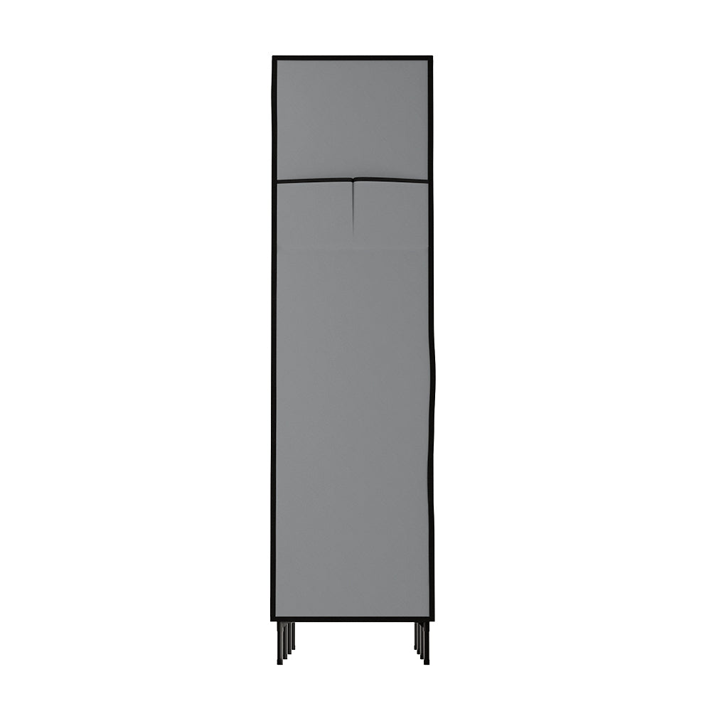 Artiss Large Portable Clothes Closet Wardrobe with Shelf Grey DIY-WR-175-GY