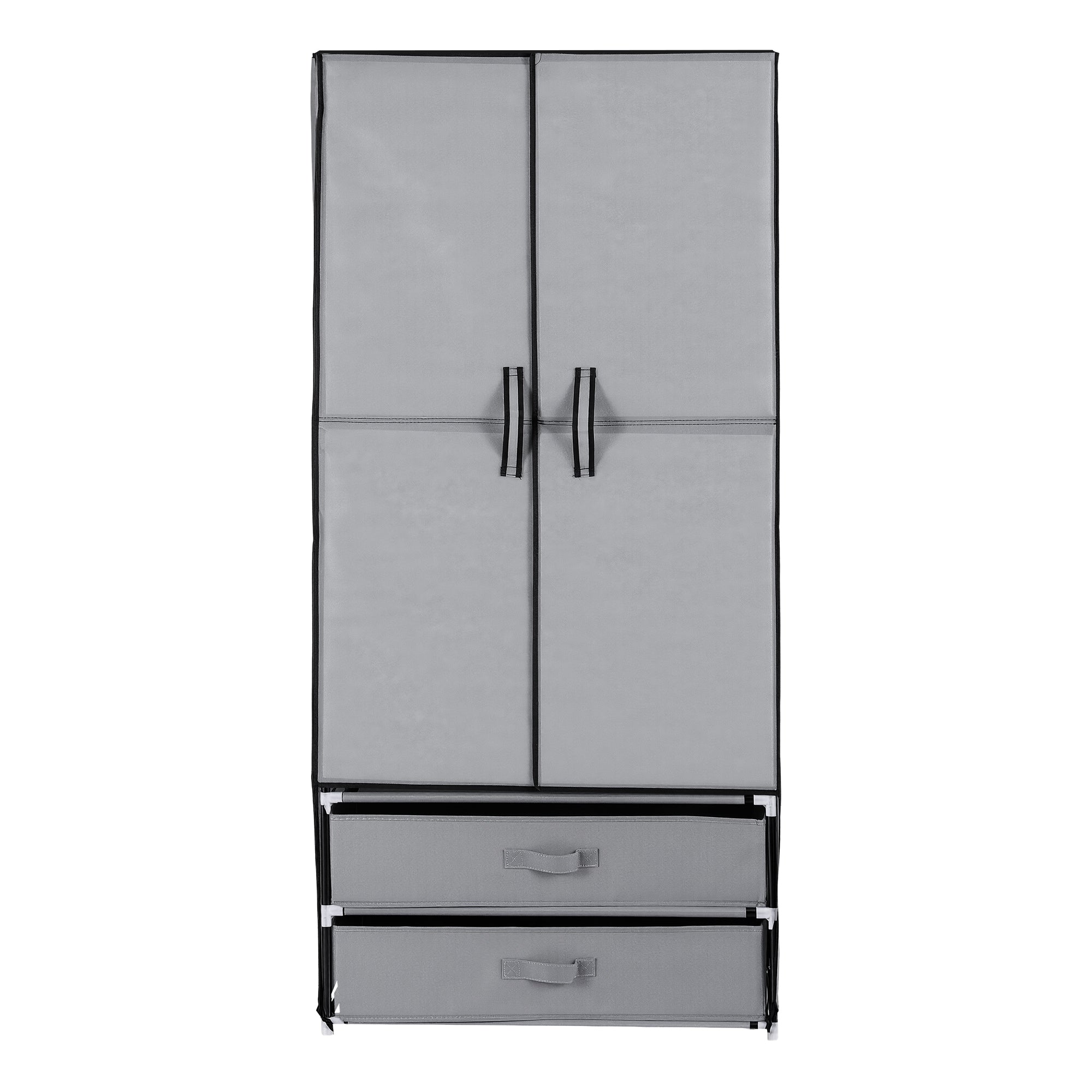 Artiss Large Portable Clothes Closet Wardrobe with Magnetic Door Grey DIY-WR01-160-GY