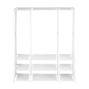 Artiss Large Portable Clothes Closet Wardrobe with Open Shelf White DIY-WR02-170-WH