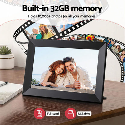 Artiss Digital Photo Frame 10.1 Inch WIFI Touch-Screen Picture Video Player 32G DPR-W1001-BK