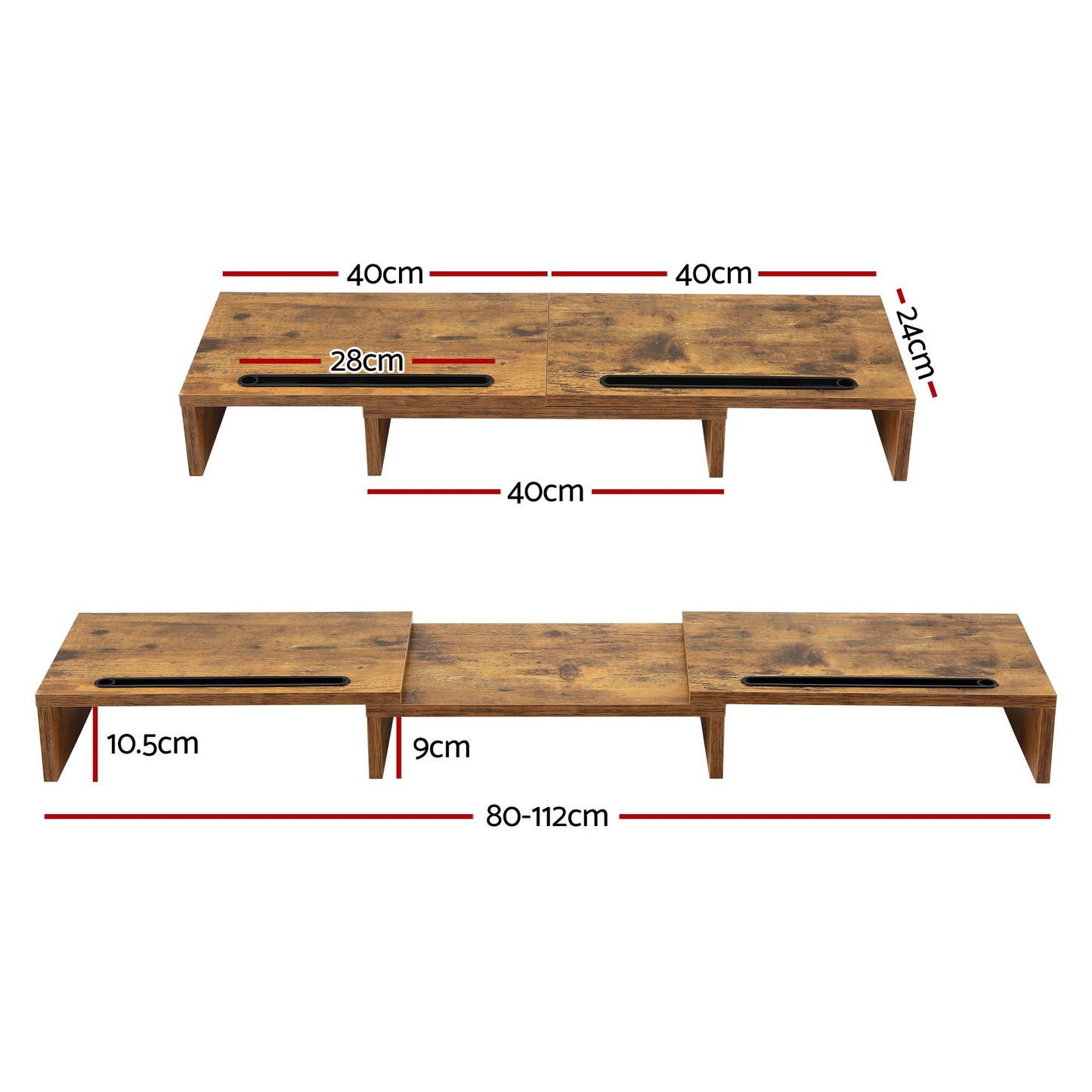 Artiss Dual Monitor Stand Riser DR-B-TRI-096