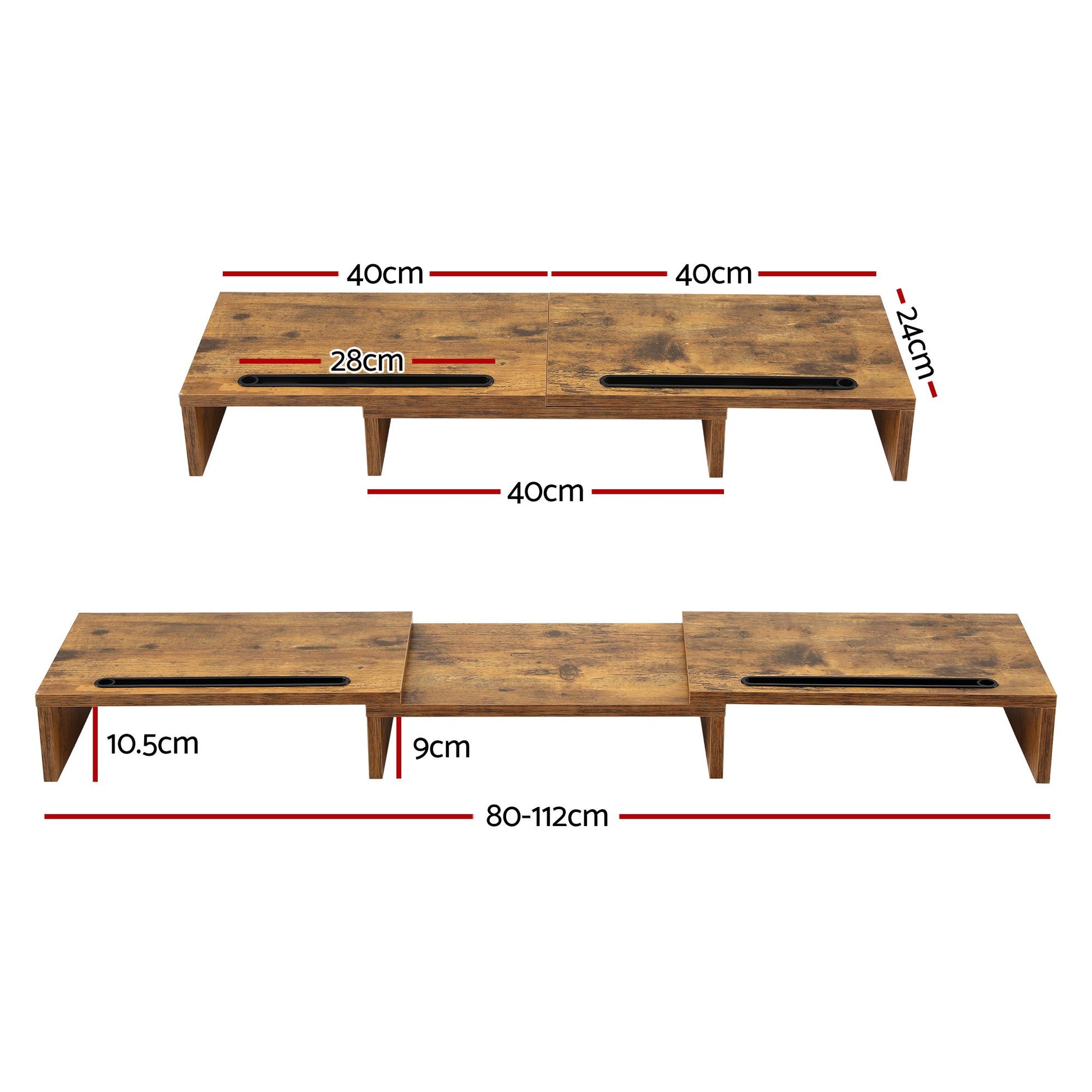Artiss Dual Monitor Stand Riser DR-B-TRI-096