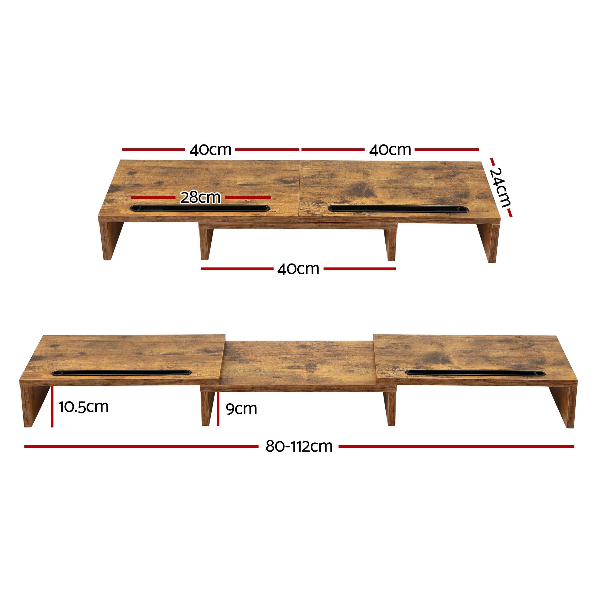 Artiss Dual Monitor Stand Riser DR-B-TRI-096