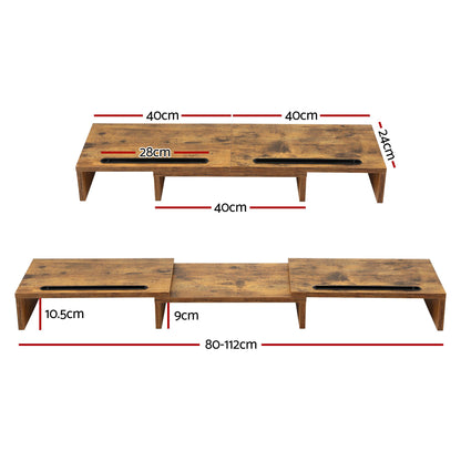 Artiss Dual Monitor Stand Riser DR-B-TRI-096