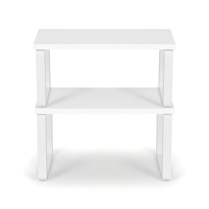 Cefito Kitchen Storage Shelves Rack Cupboard Cabinet Organiser Set of 2 DR-D-2SET-WH