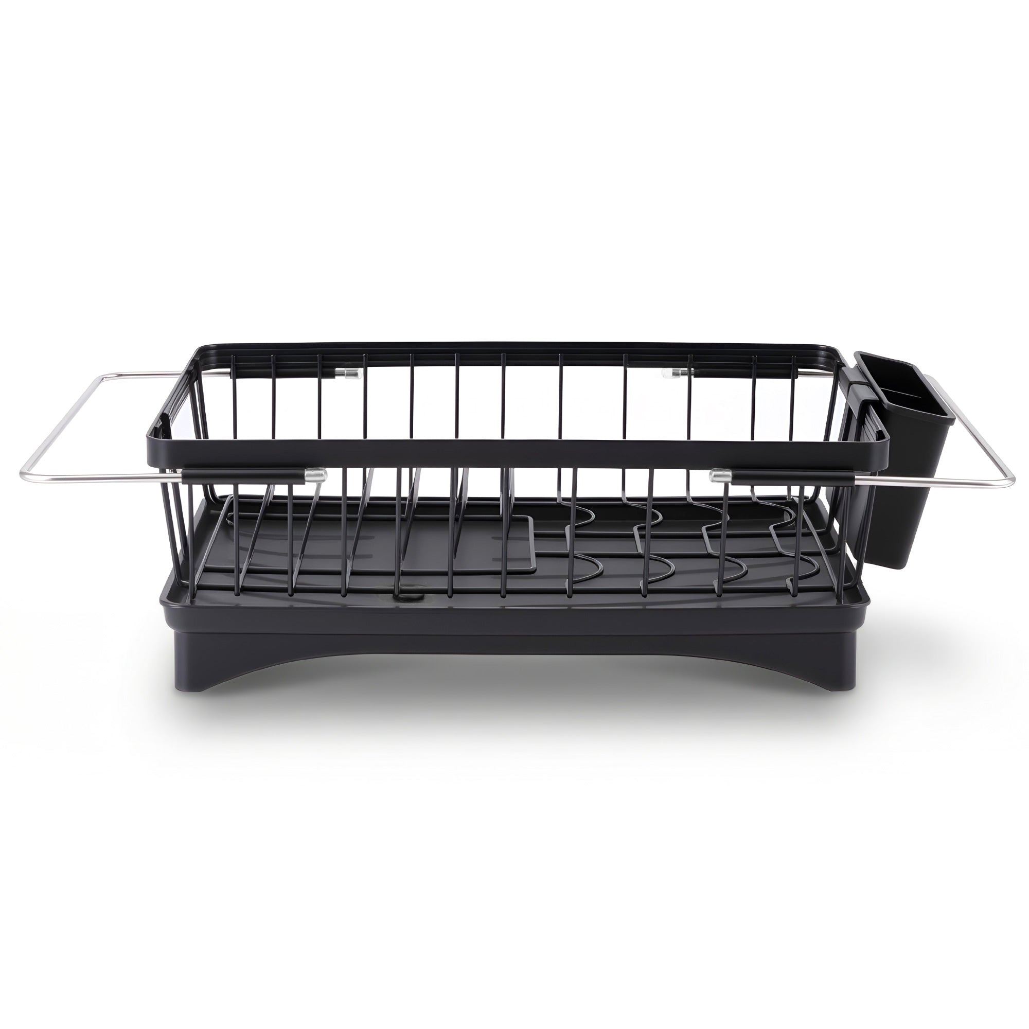 Cefito Dish Drying Rack for Kitchen Storage Organisation Kitchen Sink Organiser Dish Drainer DR-E-04-BK