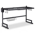 Cefito Dish Drying Rack for Kitchen Storage Organisation Kitchen Sink Organiser Dish Drainer DR-E-OVER-85-BK