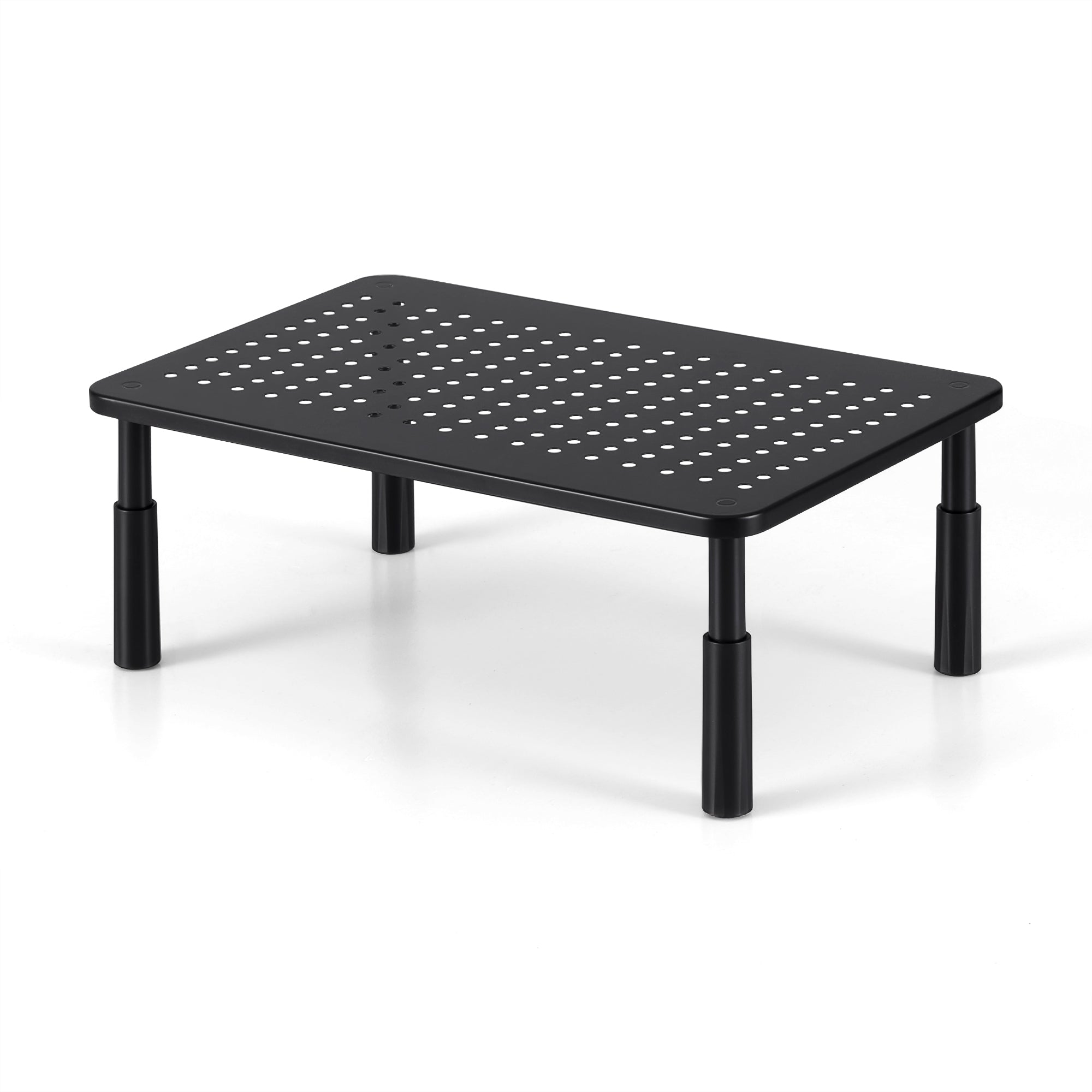 Artiss Monitor Stand Adjustable Riser For Computer Monitor And Laptop 3 Height Desk Organizer Black DR-STB-086