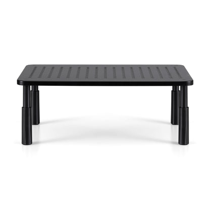 Artiss Monitor Stand Adjustable Riser For Computer Monitor And Laptop 3 Height Desk Organizer Black DR-STB-086