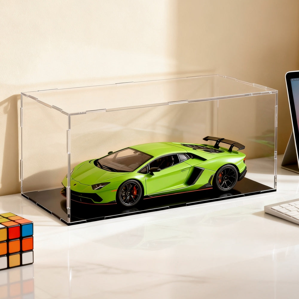 Artiss Clear Acrylic Display Case Dustproof Protection Box For Car Toys 15CM DS-15-CL