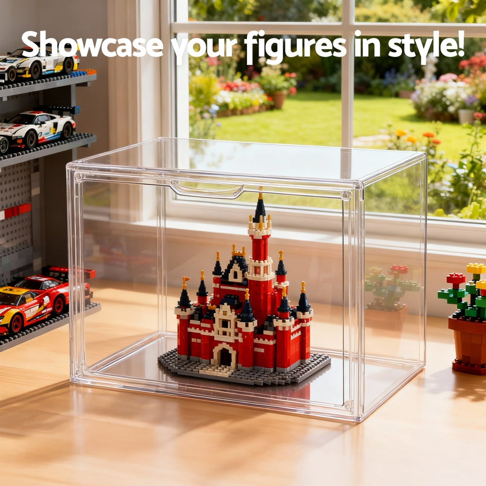 Artiss Clear Acrylic Display Case Dustproof Protection Box For Toys 27CM DS-27-CL