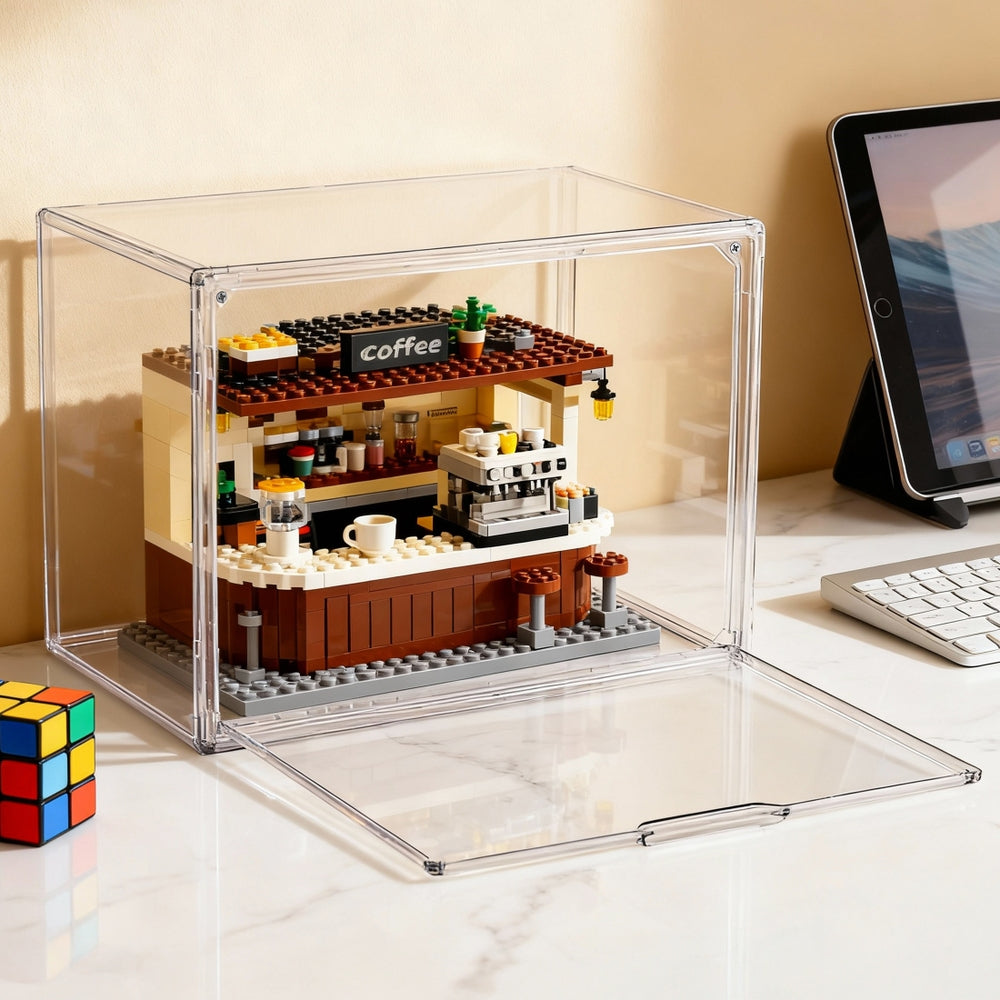 Artiss Clear Acrylic Display Case Dustproof Protection Box For Toys 27CM DS-27-CL