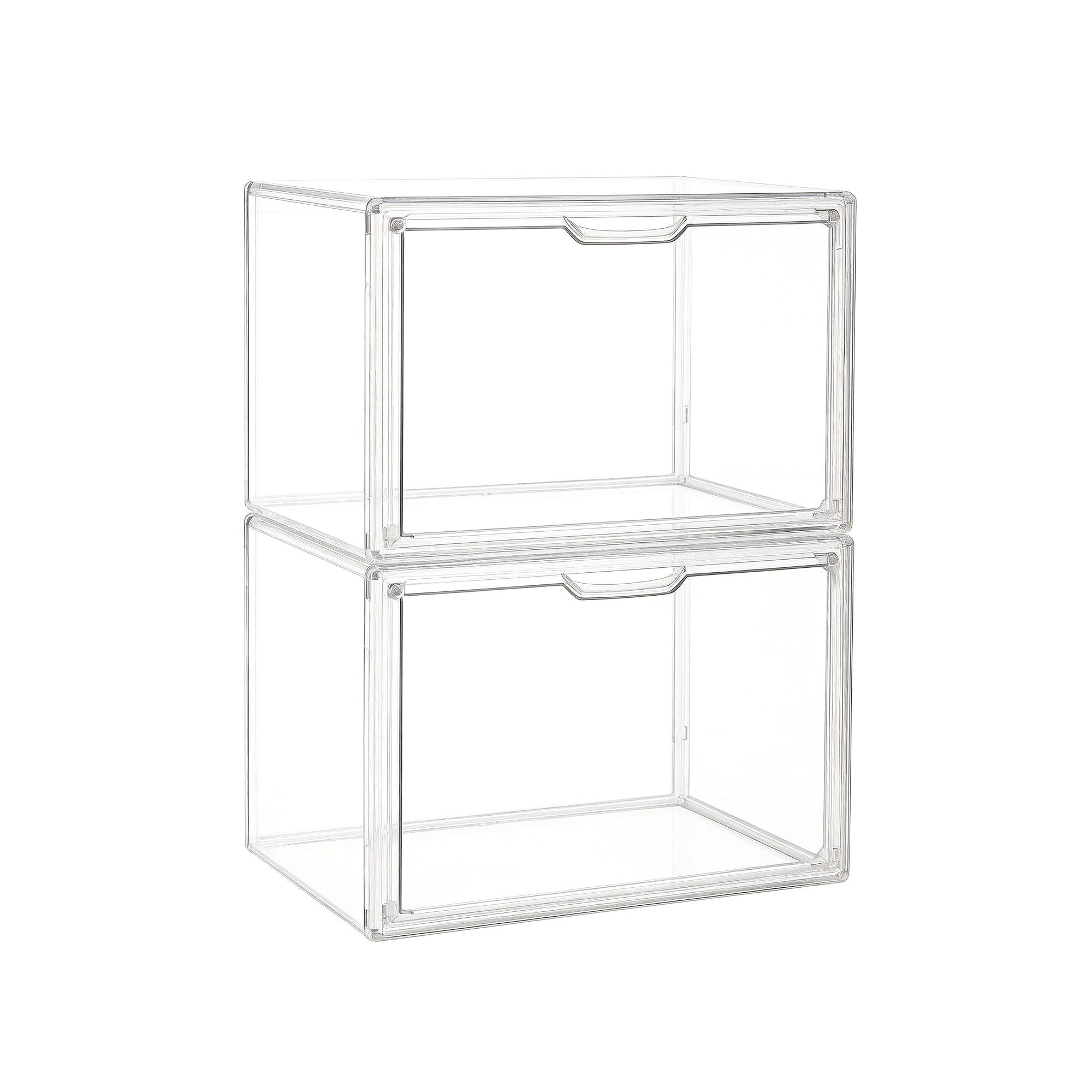 Artiss Clear Acrylic Display Case Box 2 Pack For Toys 54cm DS-27-CLX2