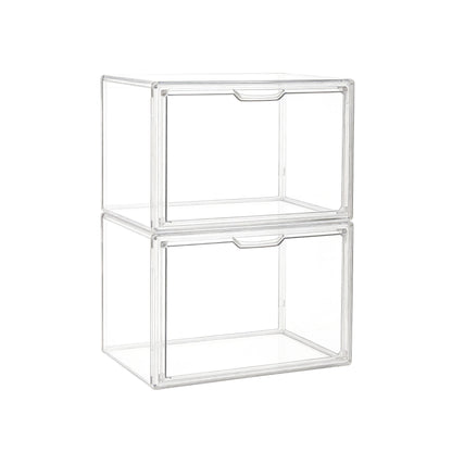 Artiss Clear Acrylic Display Case Box 2 Pack For Toys 54cm DS-27-CLX2