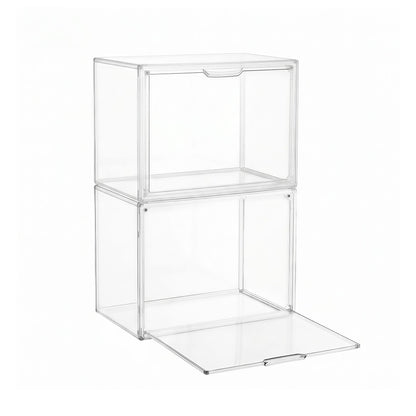 Artiss Clear Acrylic Display Case Box 2 Pack For Toys 54cm DS-27-CLX2