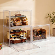 Artiss Clear Acrylic Display Case 3 Pack Toy Storage Box DS-27-CLX3