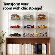 Artiss Clear Acrylic Display Case 3 Pack Toy Storage Box DS-27-CLX3
