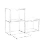 Artiss Clear Acrylic Display Case 3 Pack Toy Storage Box DS-27-CLX3