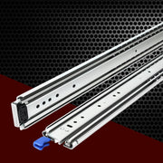 Giantz 2x Drawer Slides Full Extension Locking 227kg 914-1829mm Length DS-76MM-914-SI