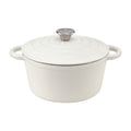 5-Star Chef 3.8L Enameled Cast Iron Dutch Oven Pot with Lid for Sourdough Bread Baking DTO-POT-WH