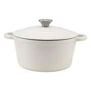 5-Star Chef 3.8L Enameled Cast Iron Dutch Oven Pot with Lid for Sourdough Bread Baking DTO-POT-WH