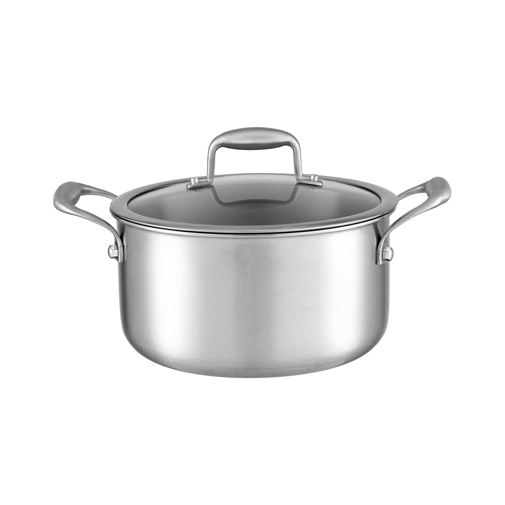 5-Star Chef 4.5L 24cm Stainless Steel Dutch Oven Pot with Lid and Stay-Cool Handle DTO-SS-POT-4.5L-SL