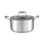5-Star Chef 4.5L 24cm Stainless Steel Dutch Oven Pot with Lid and Stay-Cool Handle DTO-SS-POT-4.5L-SL