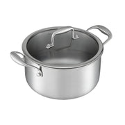 5-Star Chef 4.5L 24cm Stainless Steel Dutch Oven Pot with Lid and Stay-Cool Handle DTO-SS-POT-4.5L-SL