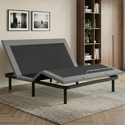 Artiss Adjustable Bed Frame King Size Electric Bed Base Wireless Remote Control Zero Gravity Power Bed EAB-8183-BK-K