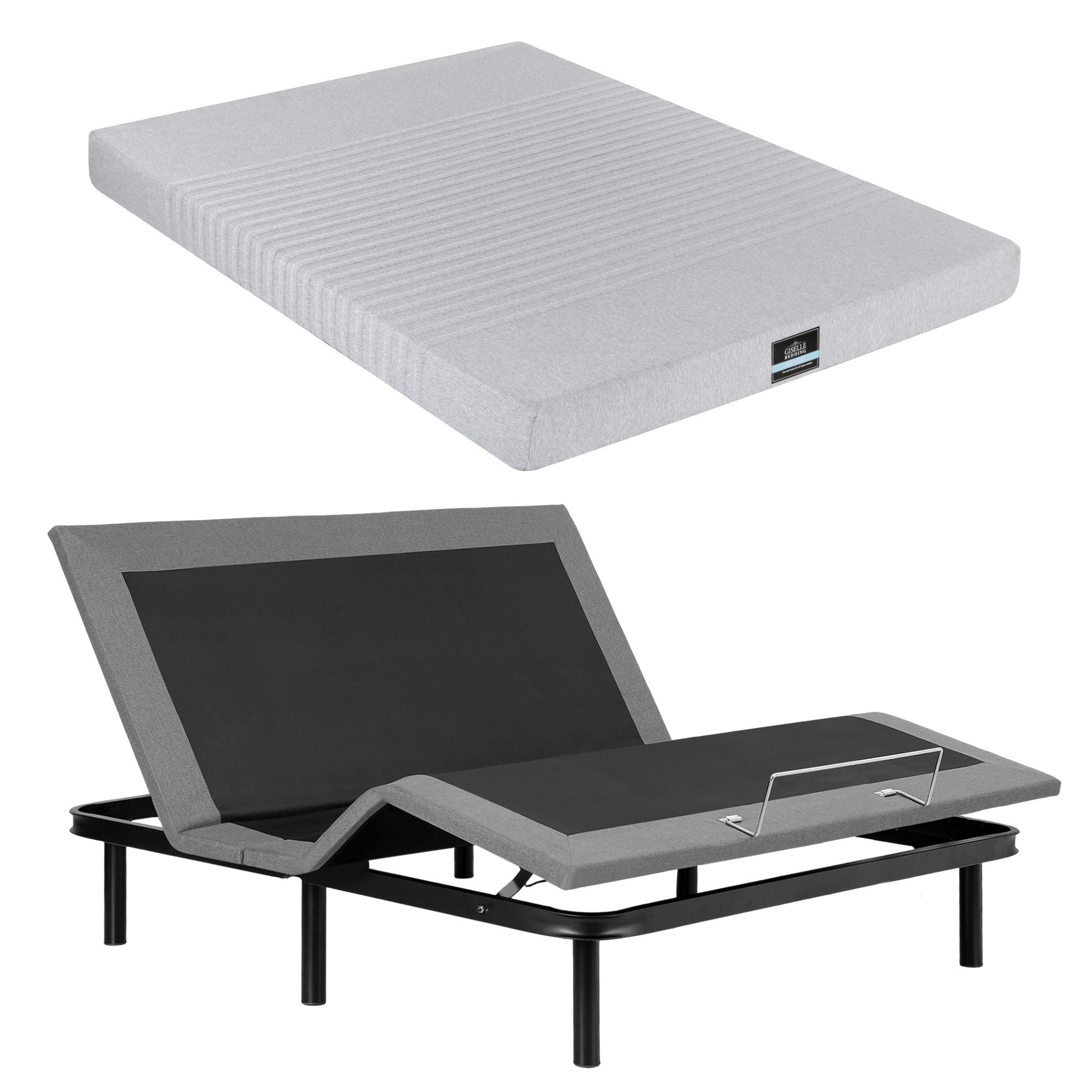 Artiss King Adjustable Electric Bed Base and Giselle NOBLE 15cm Memory Foam Mattress Set